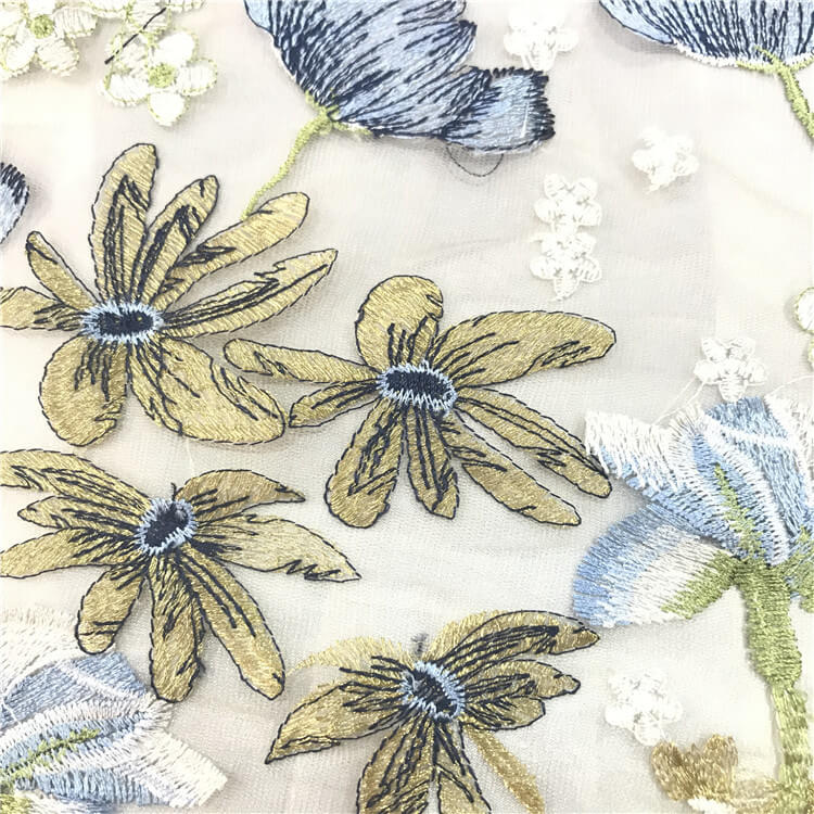 Embroidered Fabric Dress Women's Polyester for Women's Wear Wholesale 4